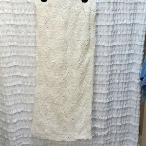 NWT Free People cream knit skirt. Medium